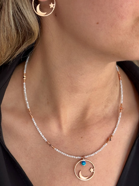 Night Night Earrings and Necklace Set