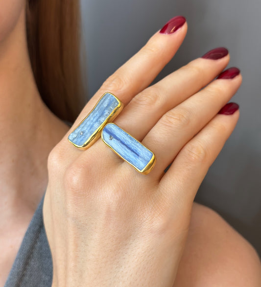 Chunky Kyanite Statement Ring