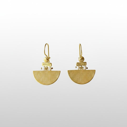 Selena Silver Earrings - Gold Plated