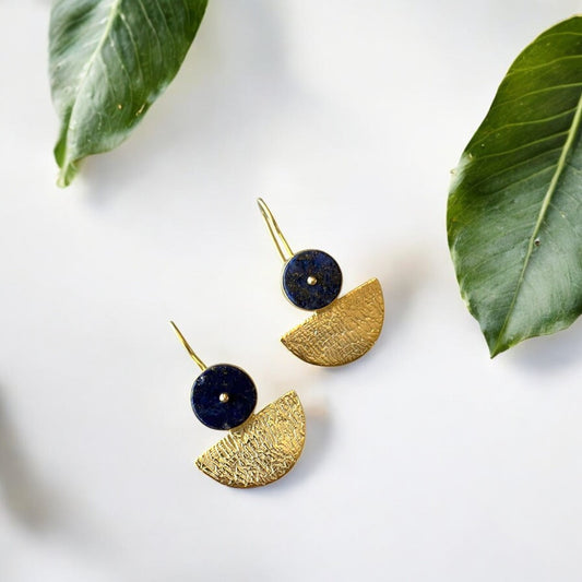 Blue Moon Earrings with Kyanite Gemstone