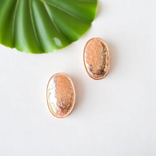 Mood Rose Gold Silver Earrings