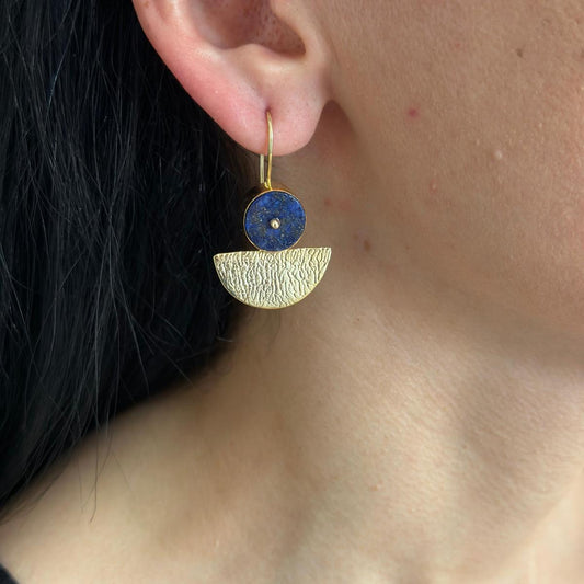 Blue Moon Earrings with Kyanite Gemstone
