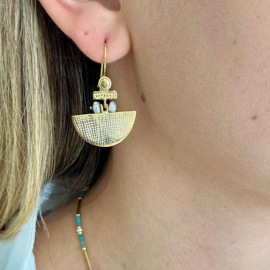 Selena Silver Earrings - Gold Plated