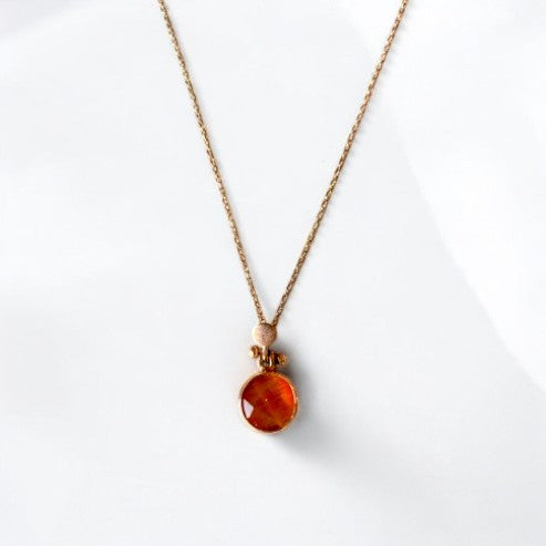 Sunset Necklace - Handmade 925 Sterling Silver Rose Gold Plated