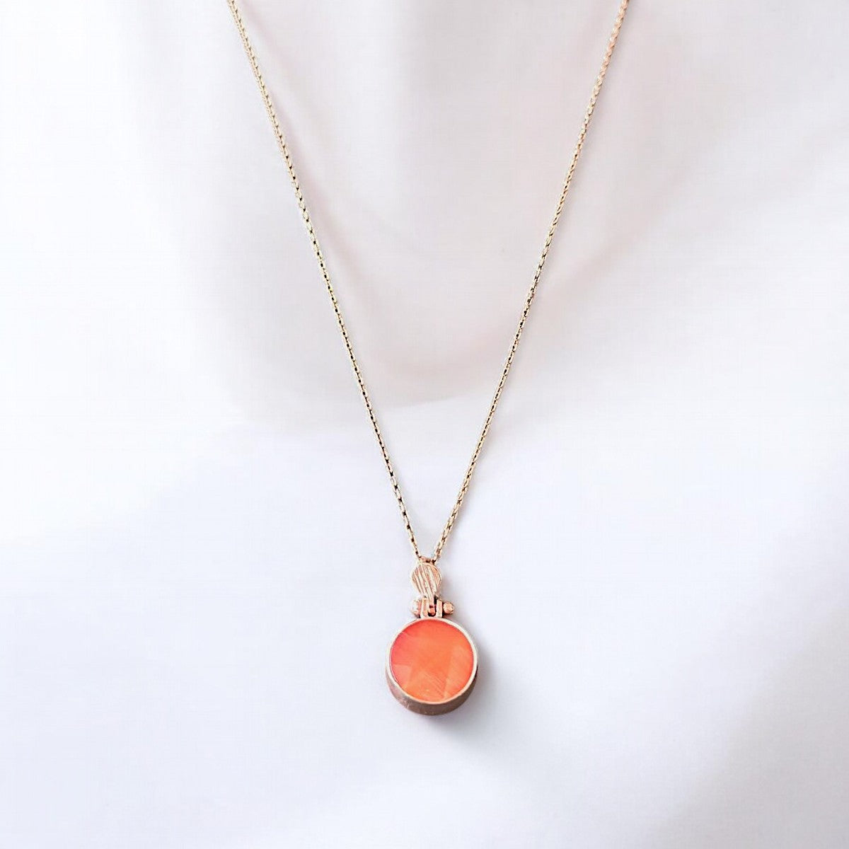 Sunset Necklace - Handmade 925 Sterling Silver Rose Gold Plated