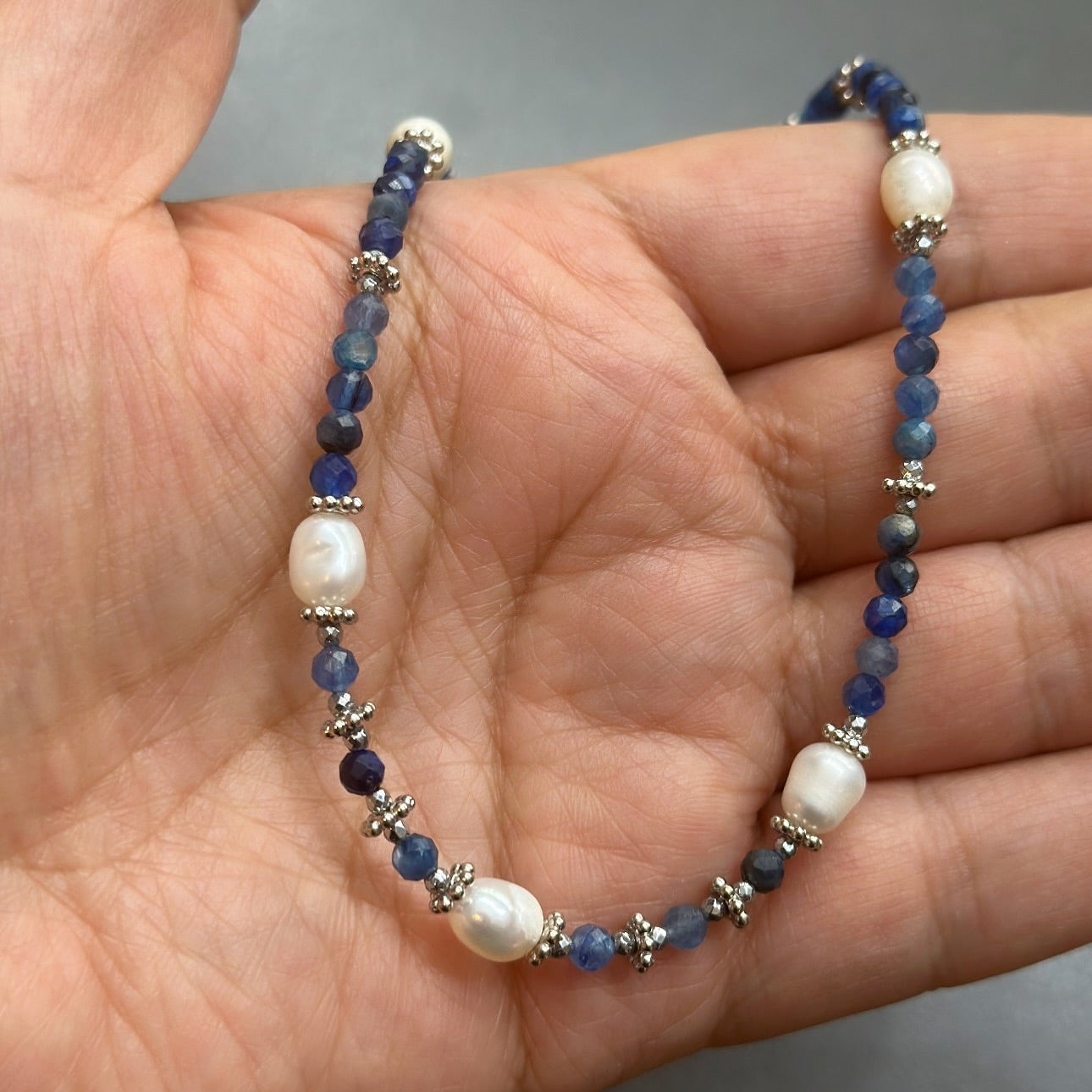 Lapis Lazuli and Pearl Necklace