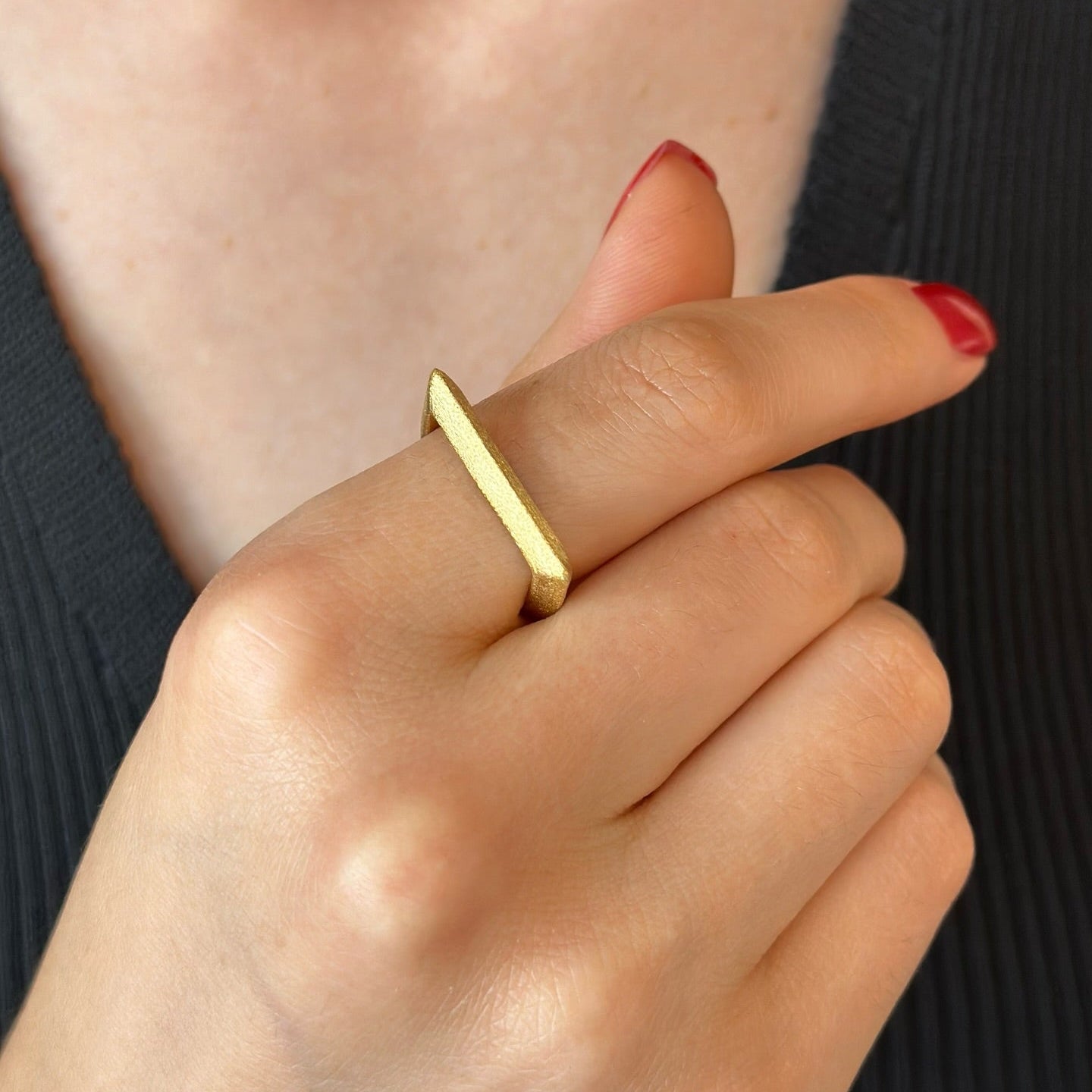 Geometric Stacking Rings in Sterling Silver, Gold and Rose Gold Plated