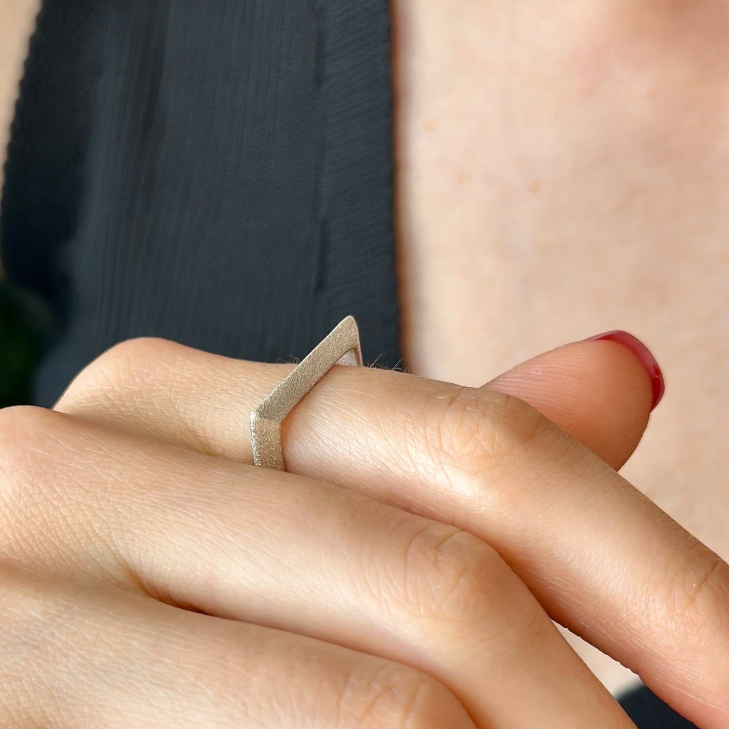 Geometric Stacking Rings in Sterling Silver, Gold and Rose Gold Plated