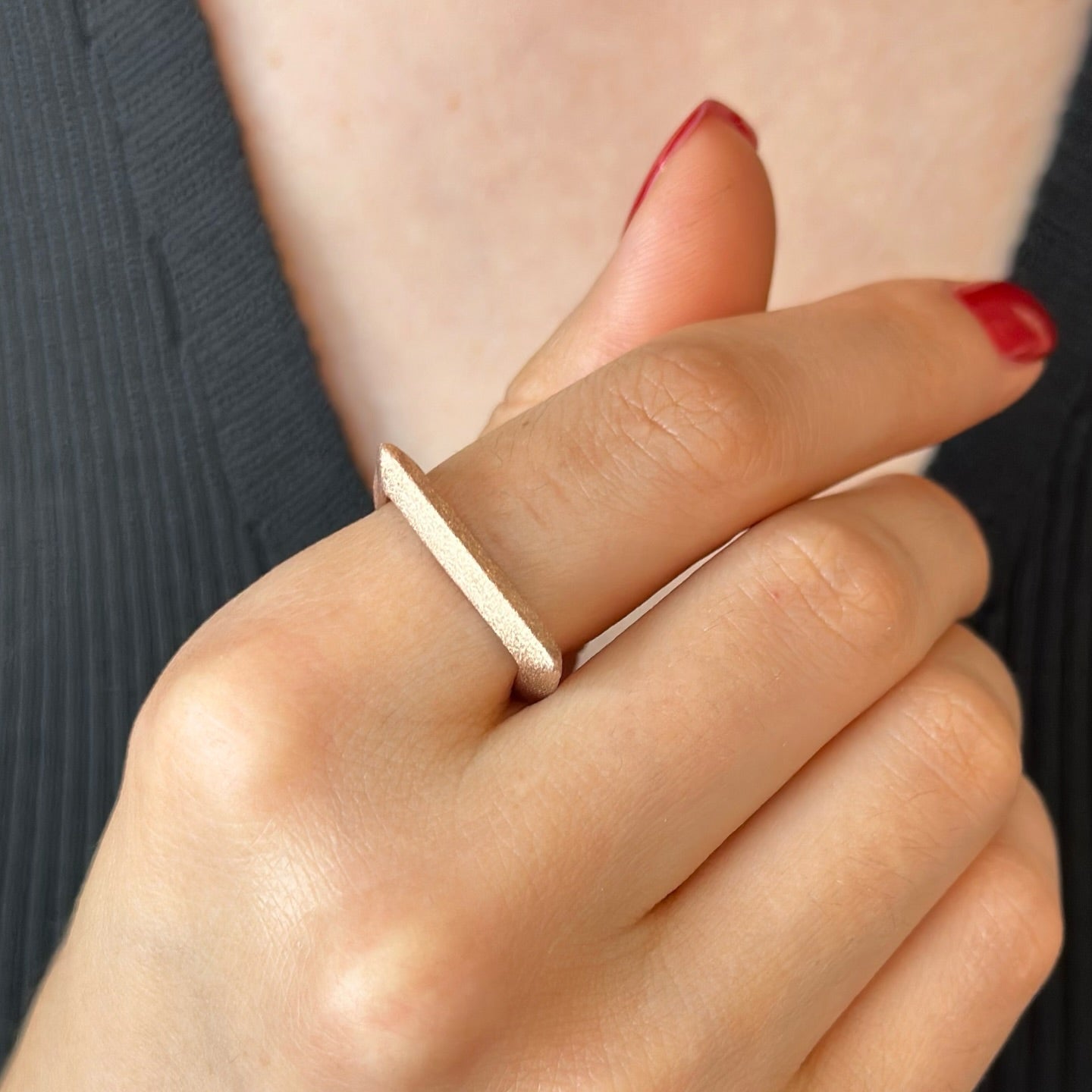 Geometric Stacking Rings in Sterling Silver, Gold and Rose Gold Plated