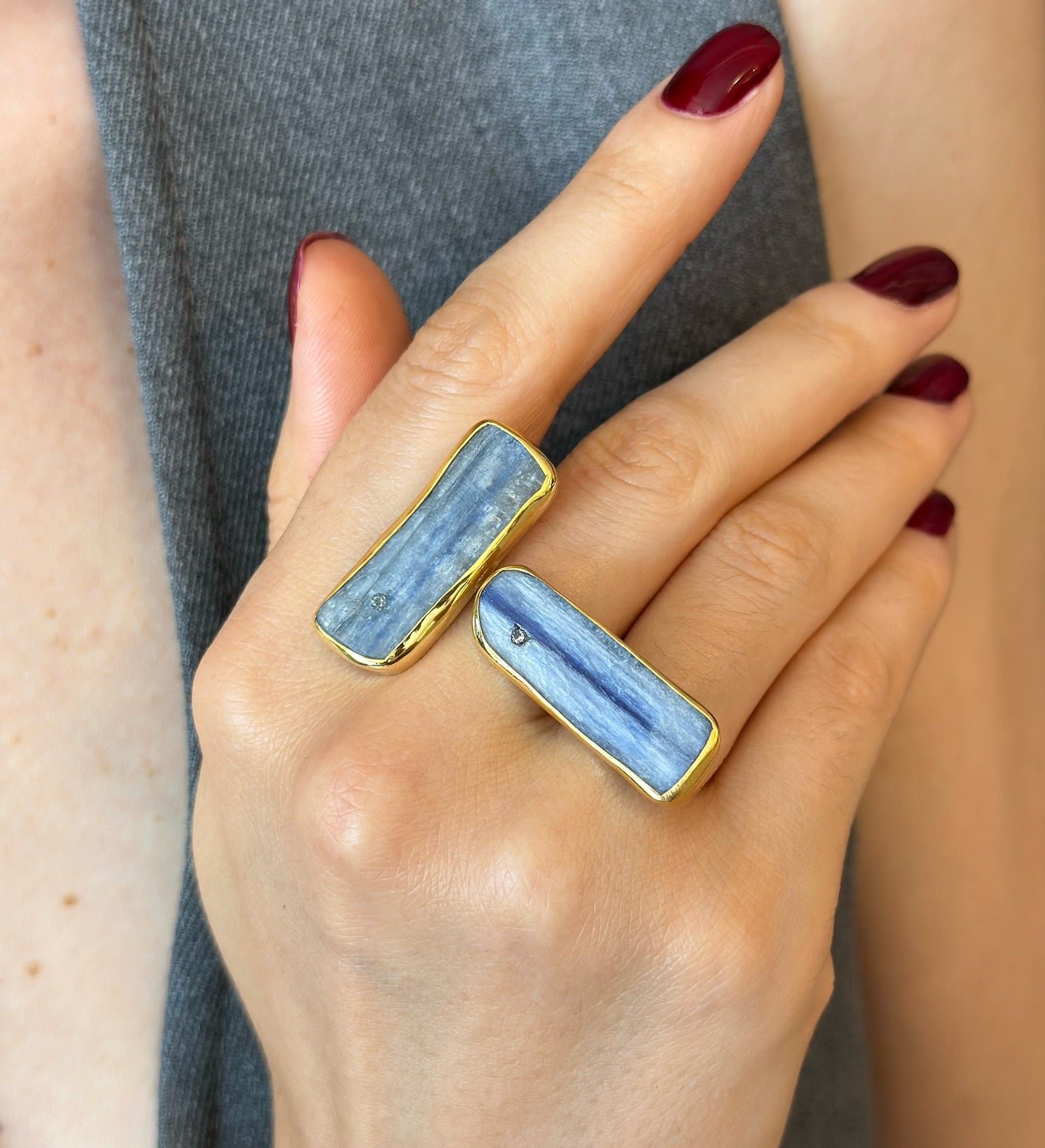 Chunky Kyanite Statement Ring