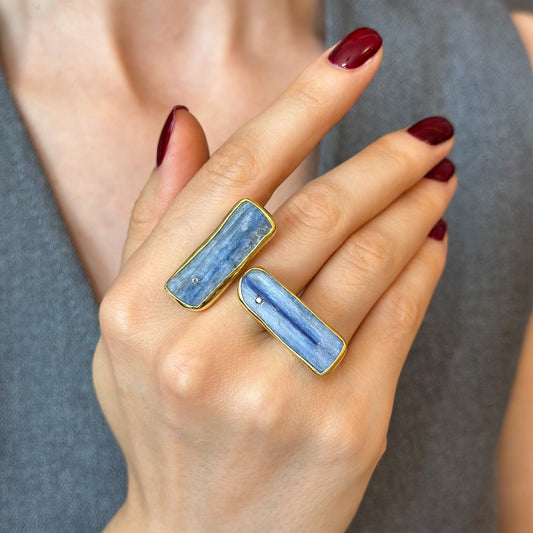 Chunky Kyanite Statement Ring