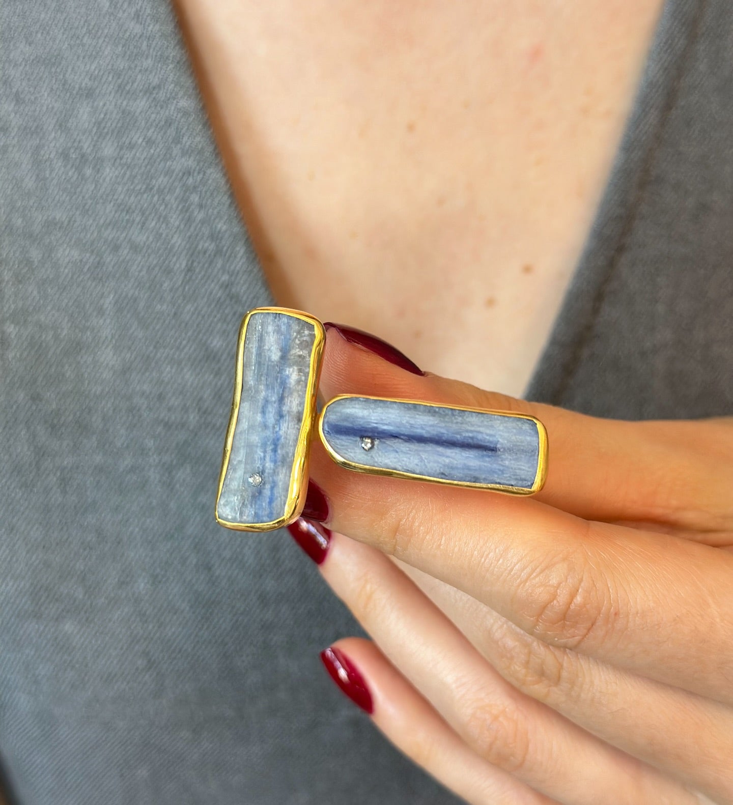 Chunky Kyanite Statement Ring