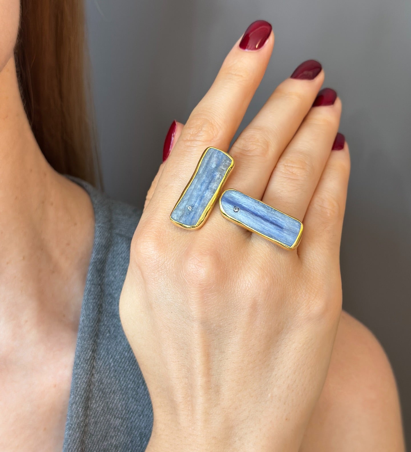 Chunky Kyanite Statement Ring
