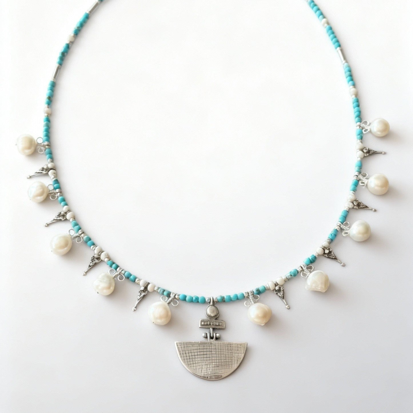 Selena Turquoise Necklace and Earrings Set