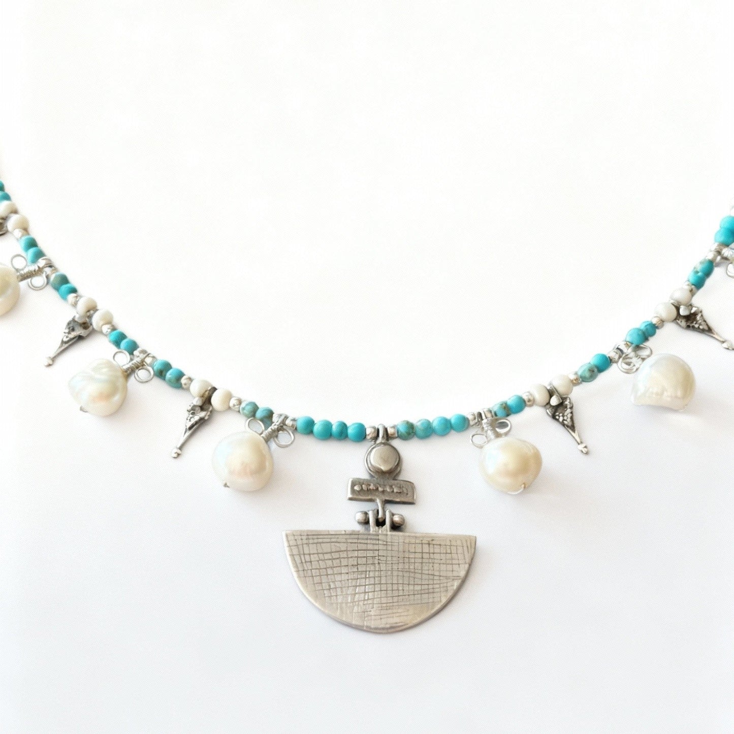 Selena Turquoise Necklace and Earrings Set