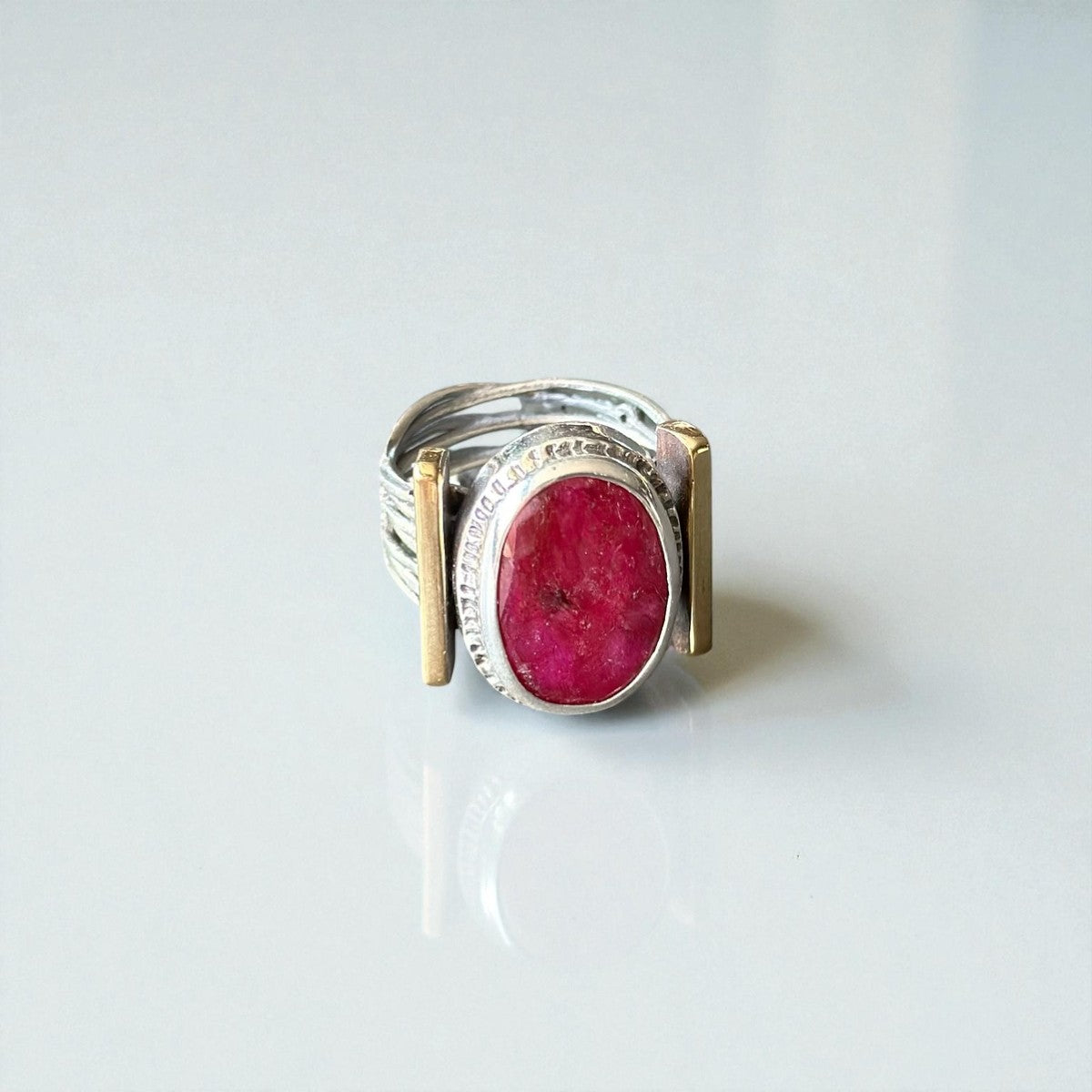Chunky Ruby Statement Ring